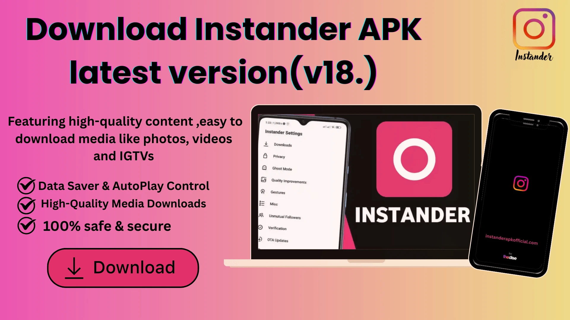 HomePage 1 Download Instander APK latest version for Android free