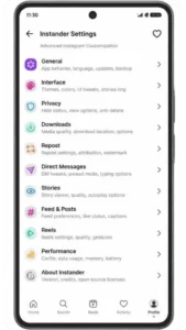 Instander Features Setting 1